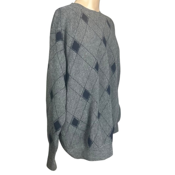 Alpaca Argyle Sweater XL Golf Preppy Made In Peru Coastal Grandad Vintage - Picture 2 of 8
